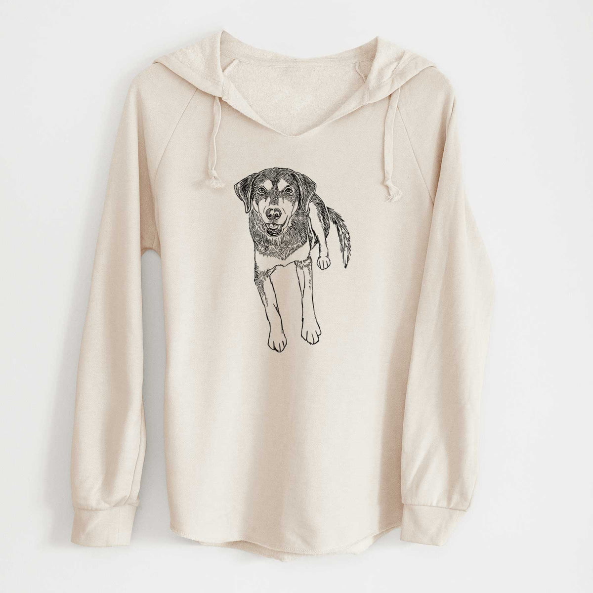 Doodled Briley the Mixed Breed - Cali Wave Hooded Sweatshirt