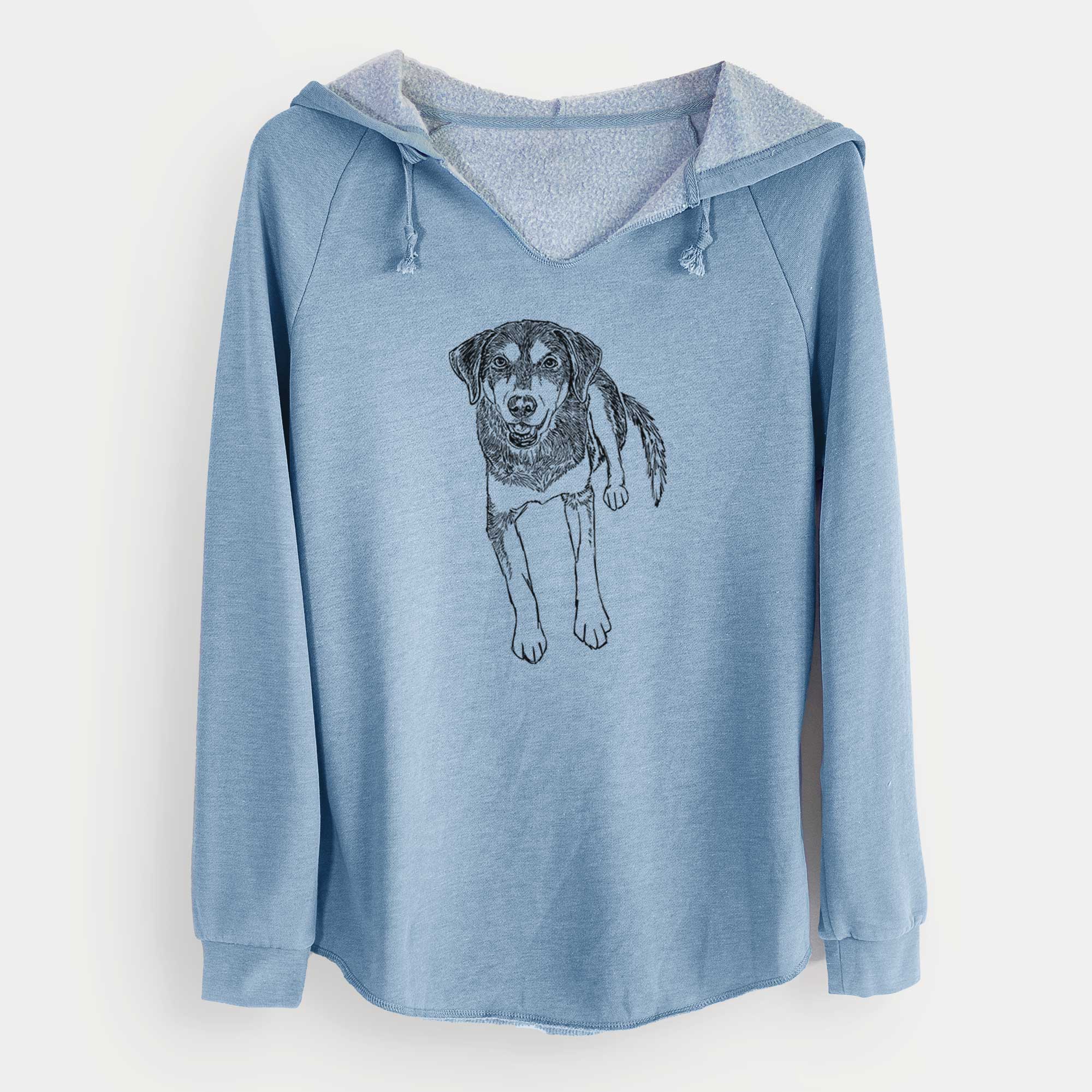Doodled Briley the Mixed Breed - Cali Wave Hooded Sweatshirt