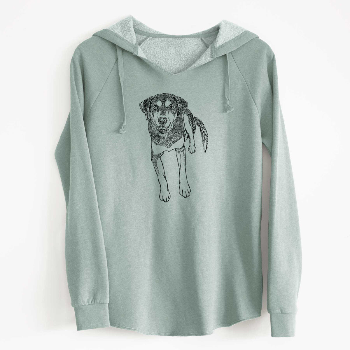 Doodled Briley the Mixed Breed - Cali Wave Hooded Sweatshirt