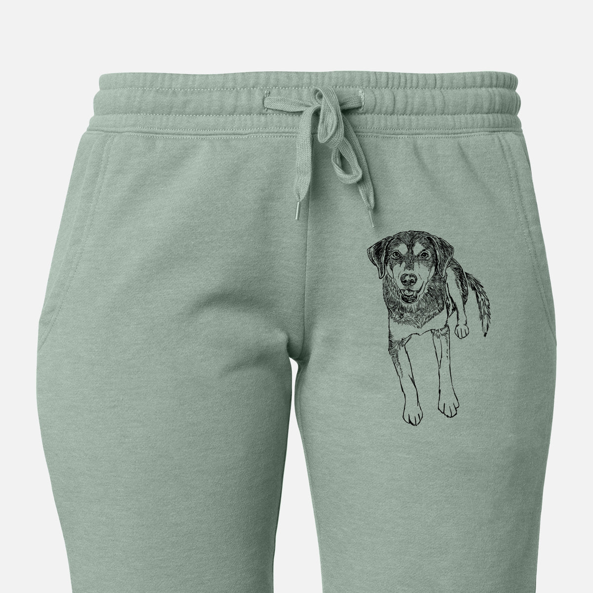 Doodled Briley the Mixed Breed - Women&#39;s Cali Wave Joggers