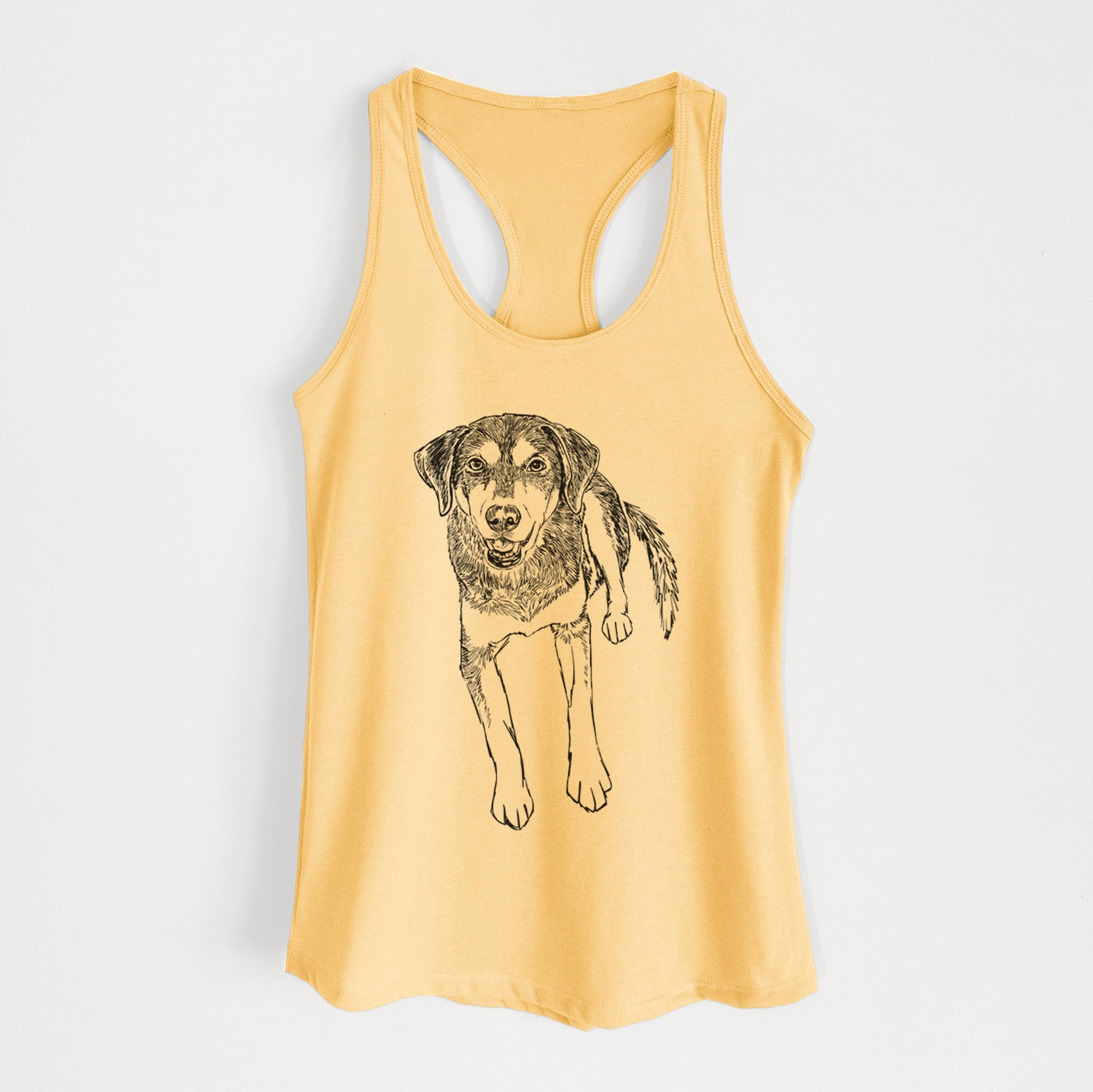 Doodled Briley the Mixed Breed - Women's Racerback Tanktop