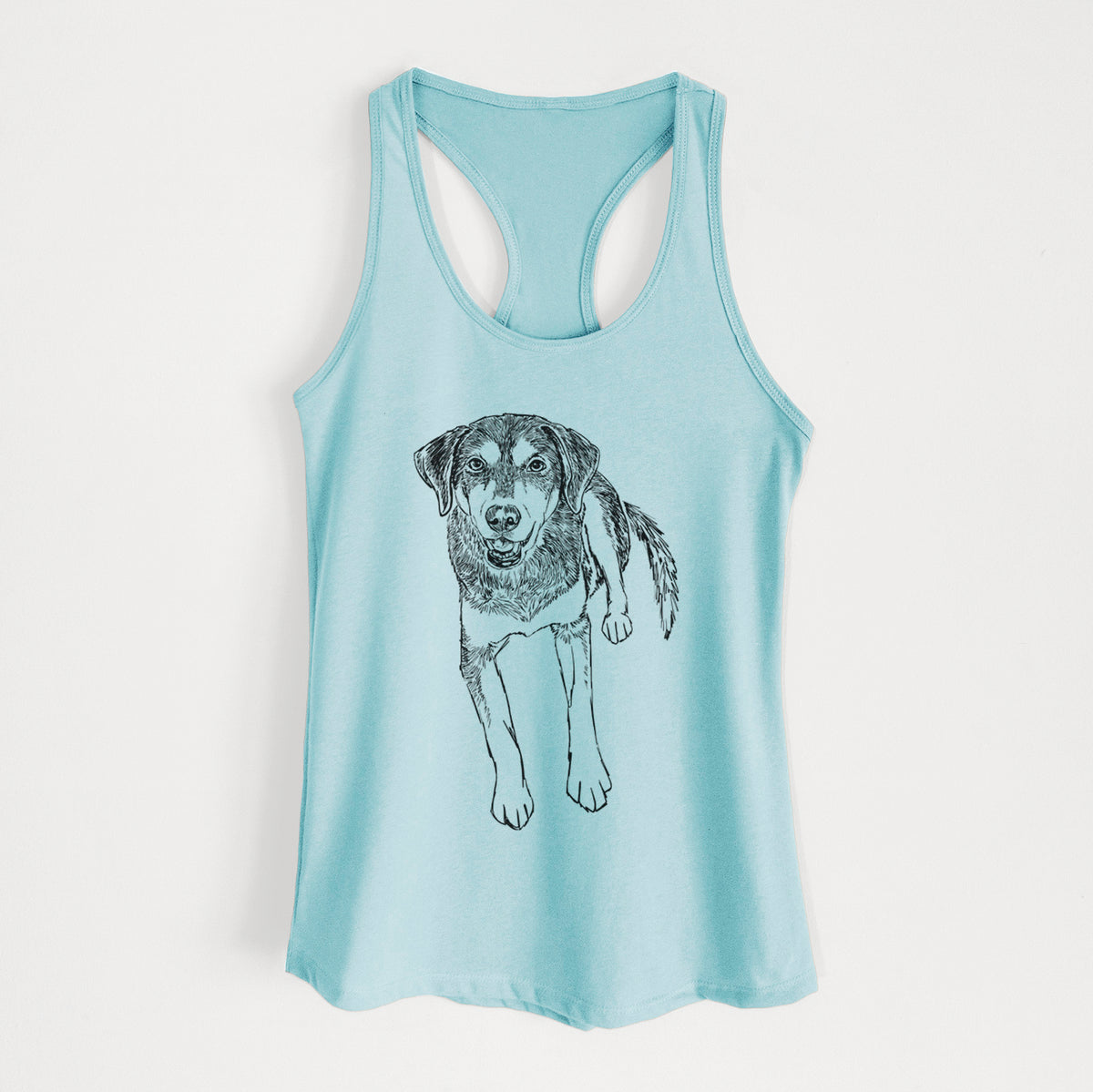 Doodled Briley the Mixed Breed - Women&#39;s Racerback Tanktop