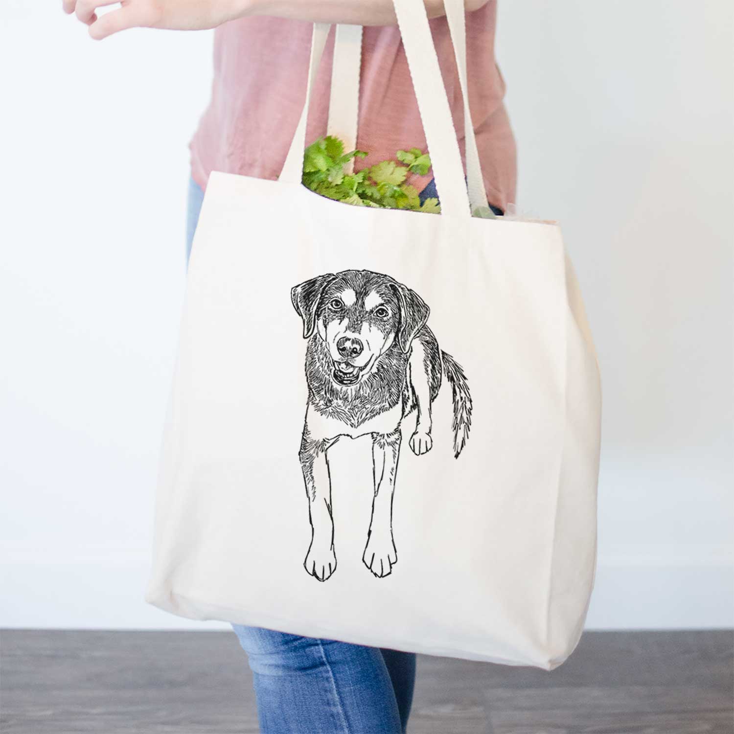 Doodled Briley the Mixed Breed - Tote Bag