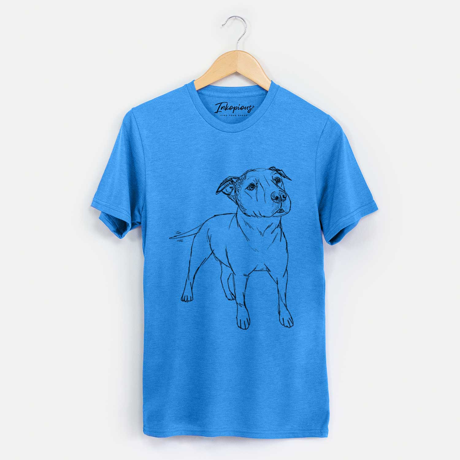 Doodled Bruno the American Staffordshire Terrier - Unisex Crewneck