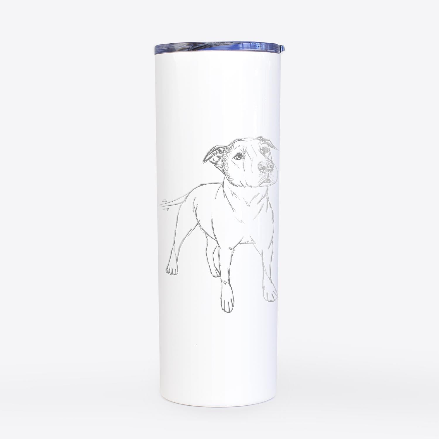 Doodled Bruno the American Staffordshire Terrier - 20oz Skinny Tumbler