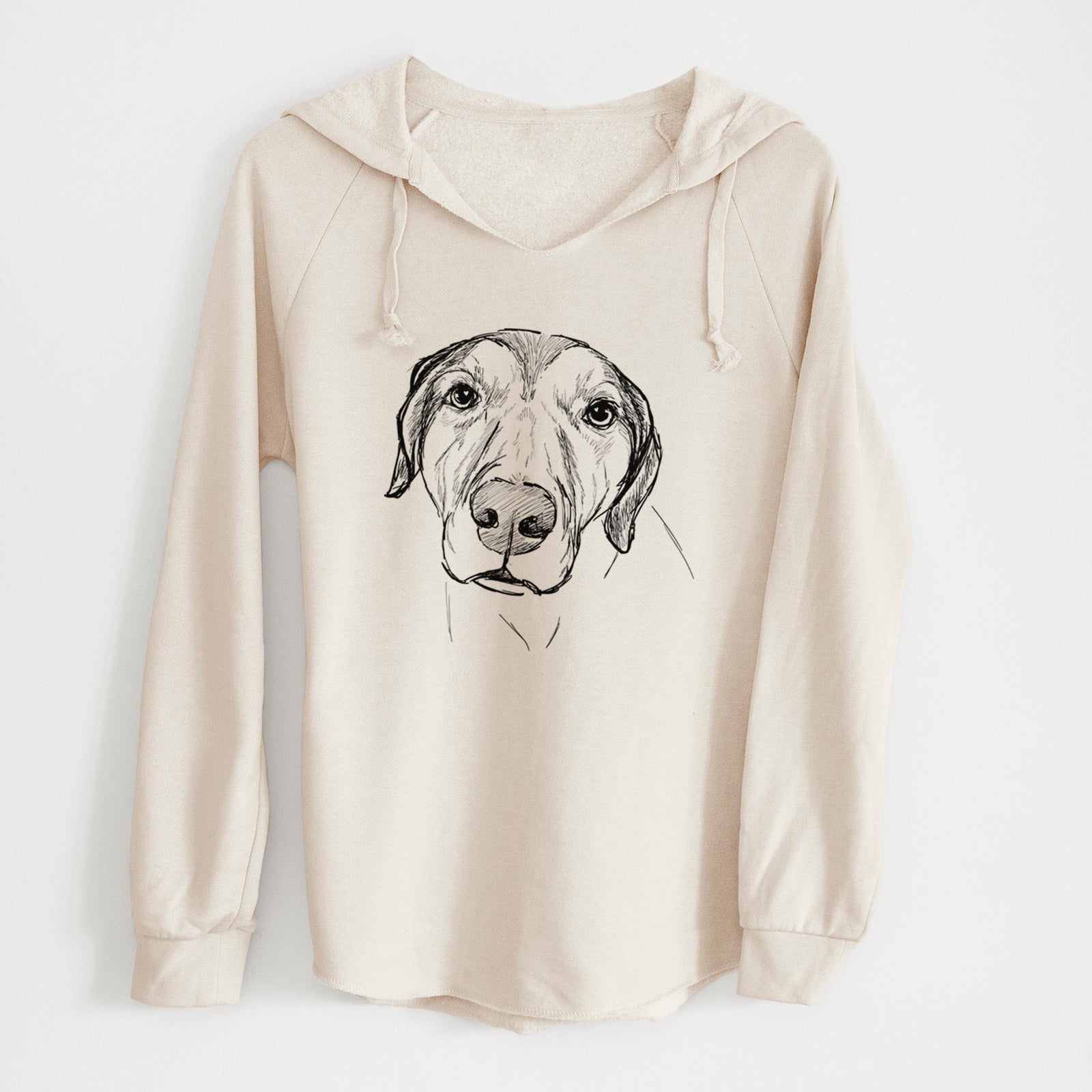 Doodled Buckeye the Catahoula Leopard Mix - Cali Wave Hooded Sweatshirt