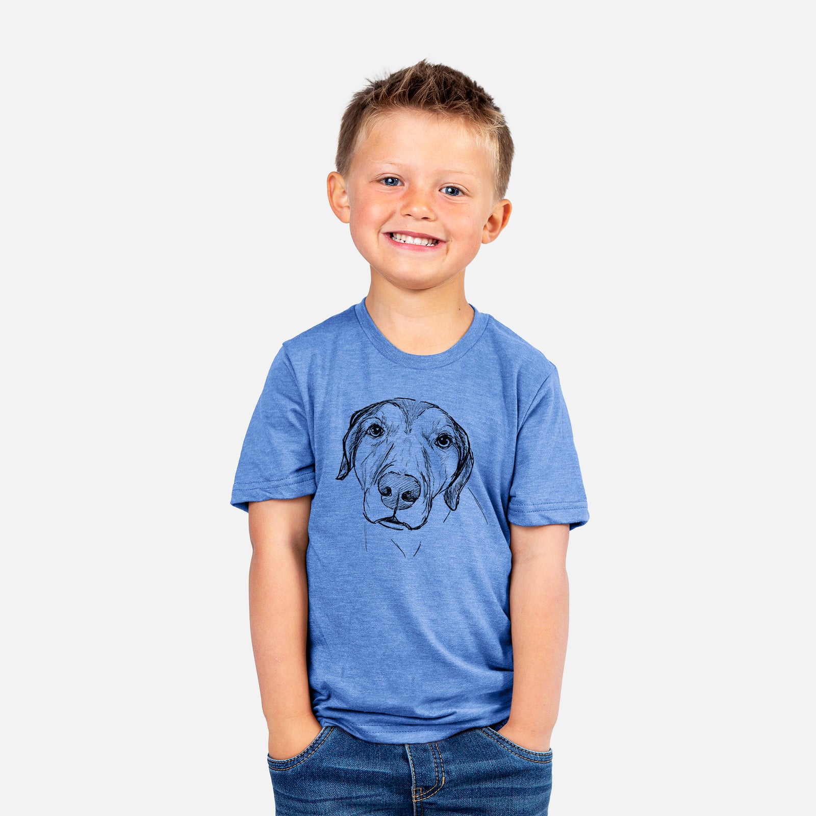 Doodled Buckeye the Catahoula Leopard Mix - Kids/Youth/Toddler Shirt