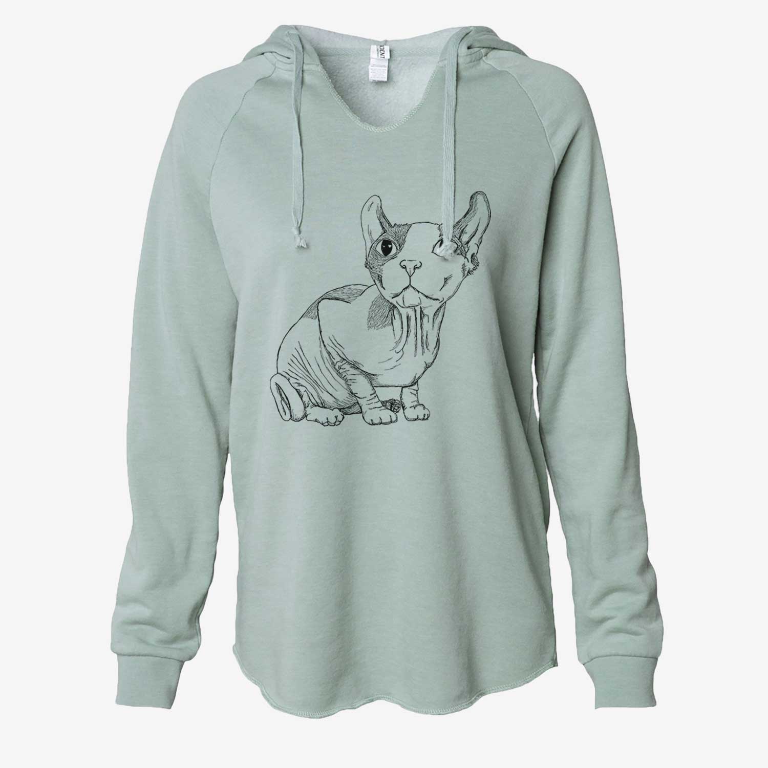 Doodled Bug the Sphynx - Cali Wave Hooded Sweatshirt