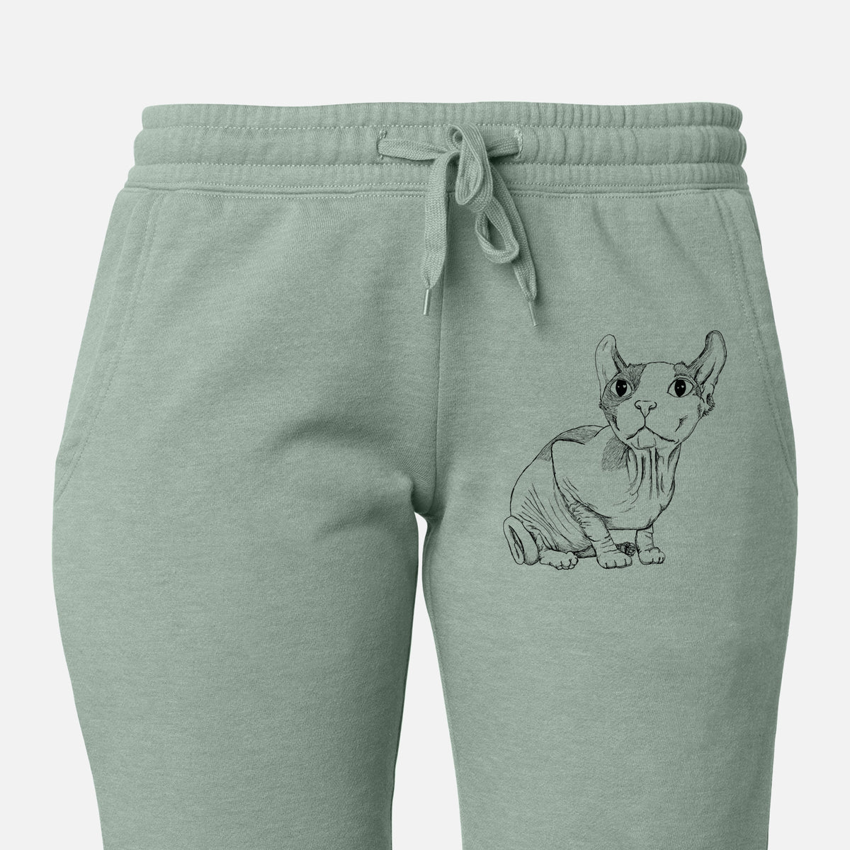 Doodled Bug the Sphynx - Women&#39;s Cali Wave Joggers