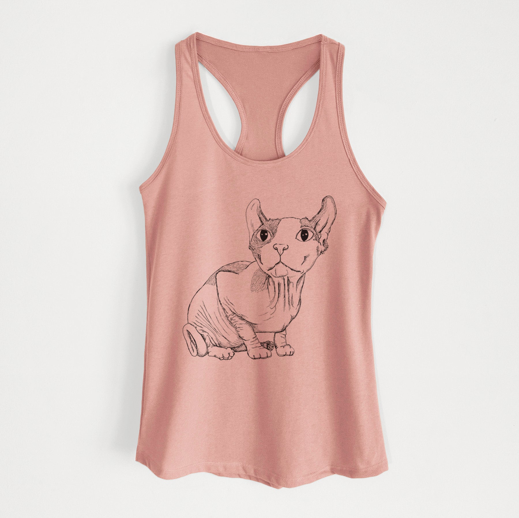 Doodled Bug the Sphynx - Women's Racerback Tanktop