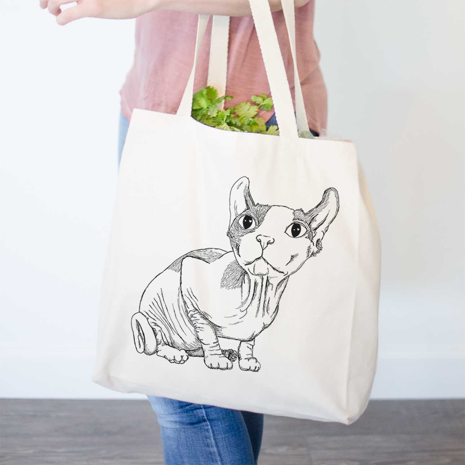 Doodled Bug the Sphynx - Tote Bag