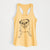 Doodled Bugsy the Pug - Women's Racerback Tanktop