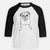 Doodled Bugsy the Pug - Youth 3/4 Long Sleeve