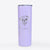 Doodled Bugsy the Pug - 20oz Skinny Tumbler