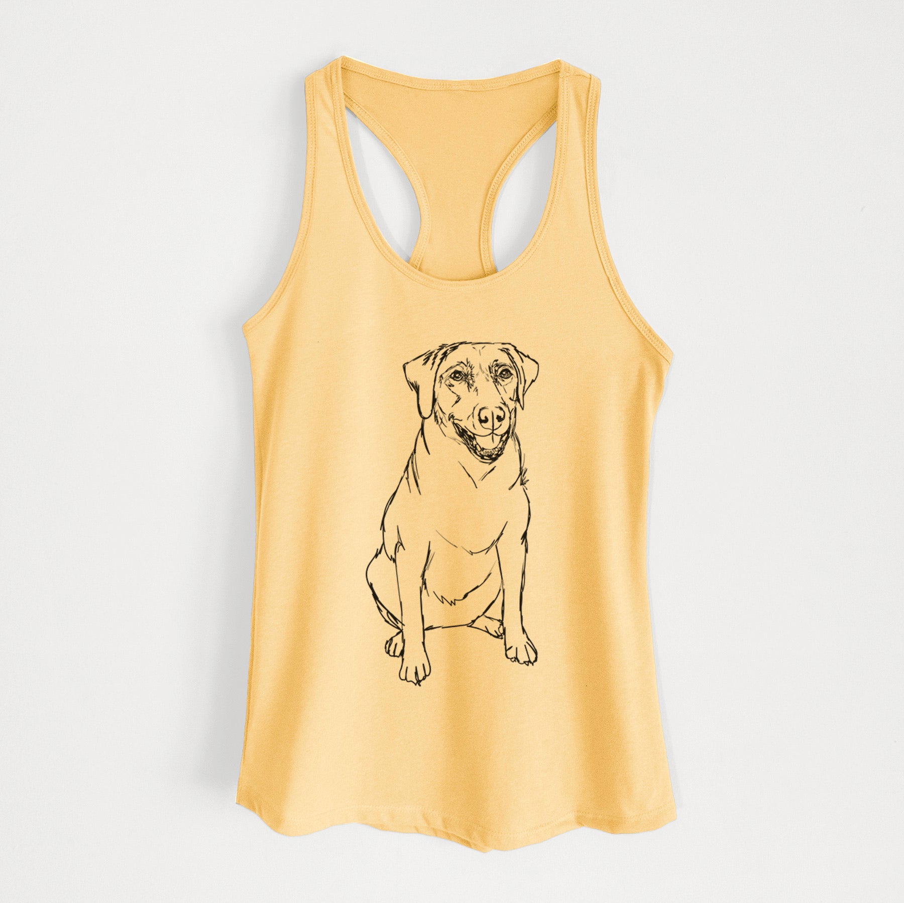 Doodled Callie the Labrador Retriever - Women's Racerback Tanktop