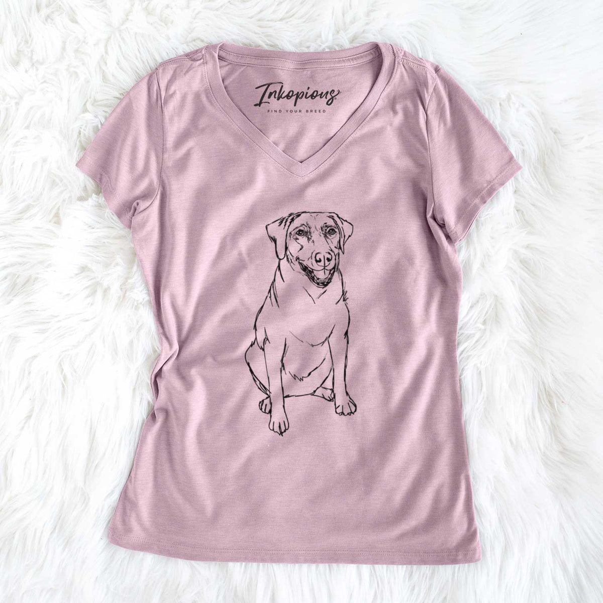 Doodled Callie the Labrador Retriever - Women&#39;s V-neck Shirt