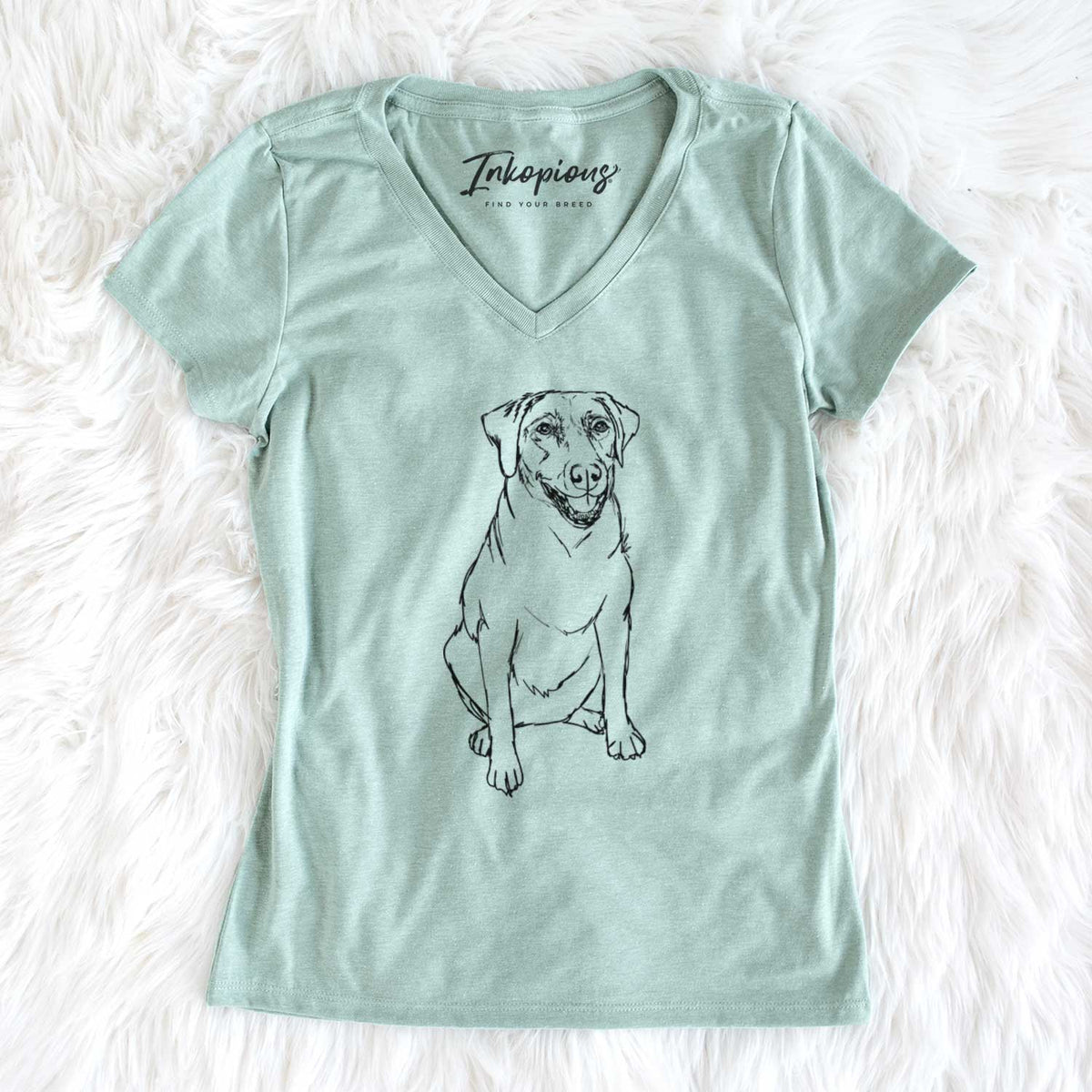 Doodled Callie the Labrador Retriever - Women's V-neck Shirt