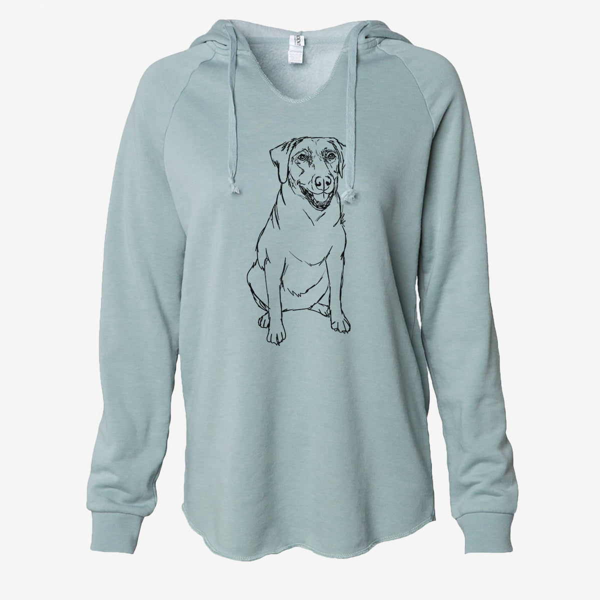 Doodled Callie the Labrador Retriever - Cali Wave Hooded Sweatshirt