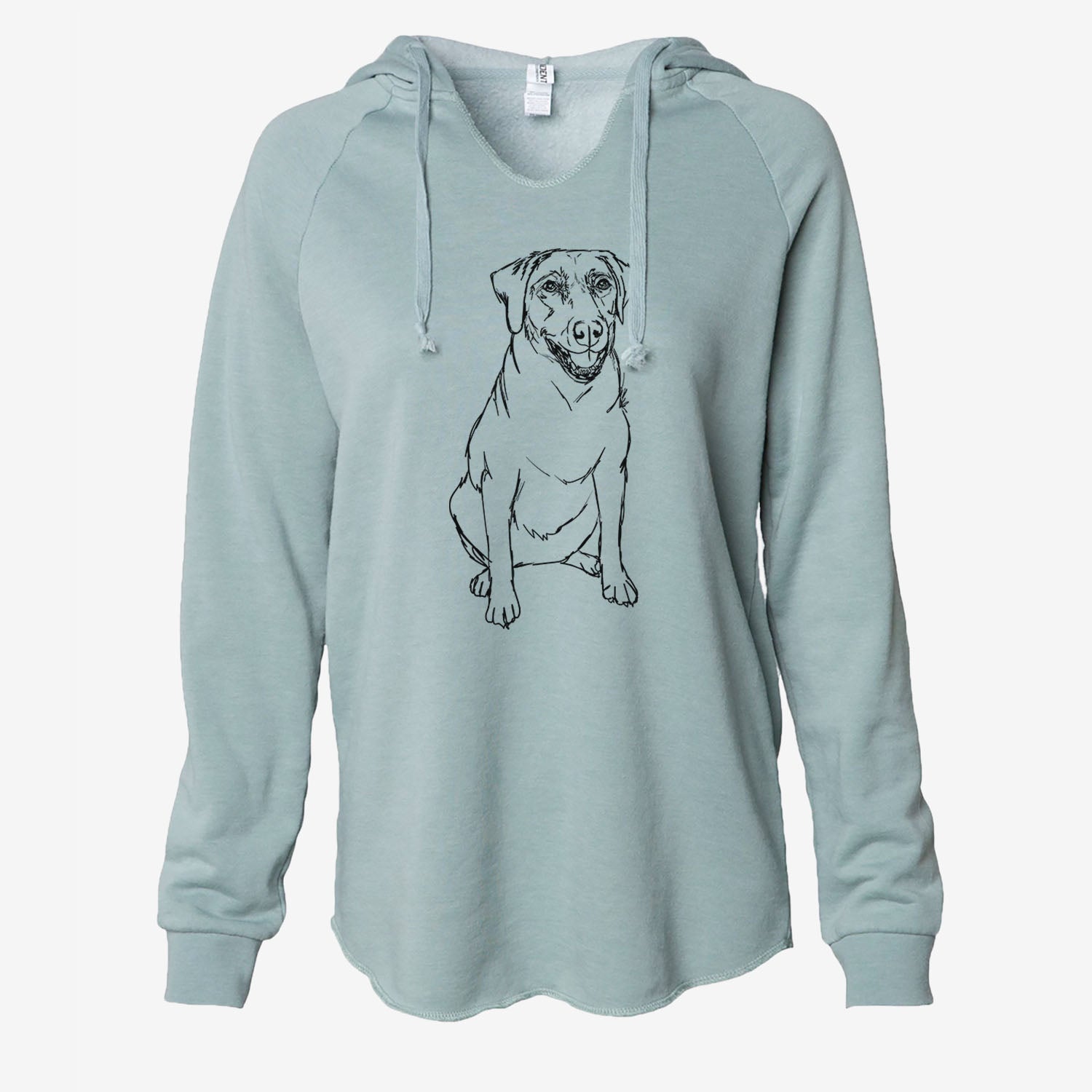 Doodled Callie the Labrador Retriever - Cali Wave Hooded Sweatshirt