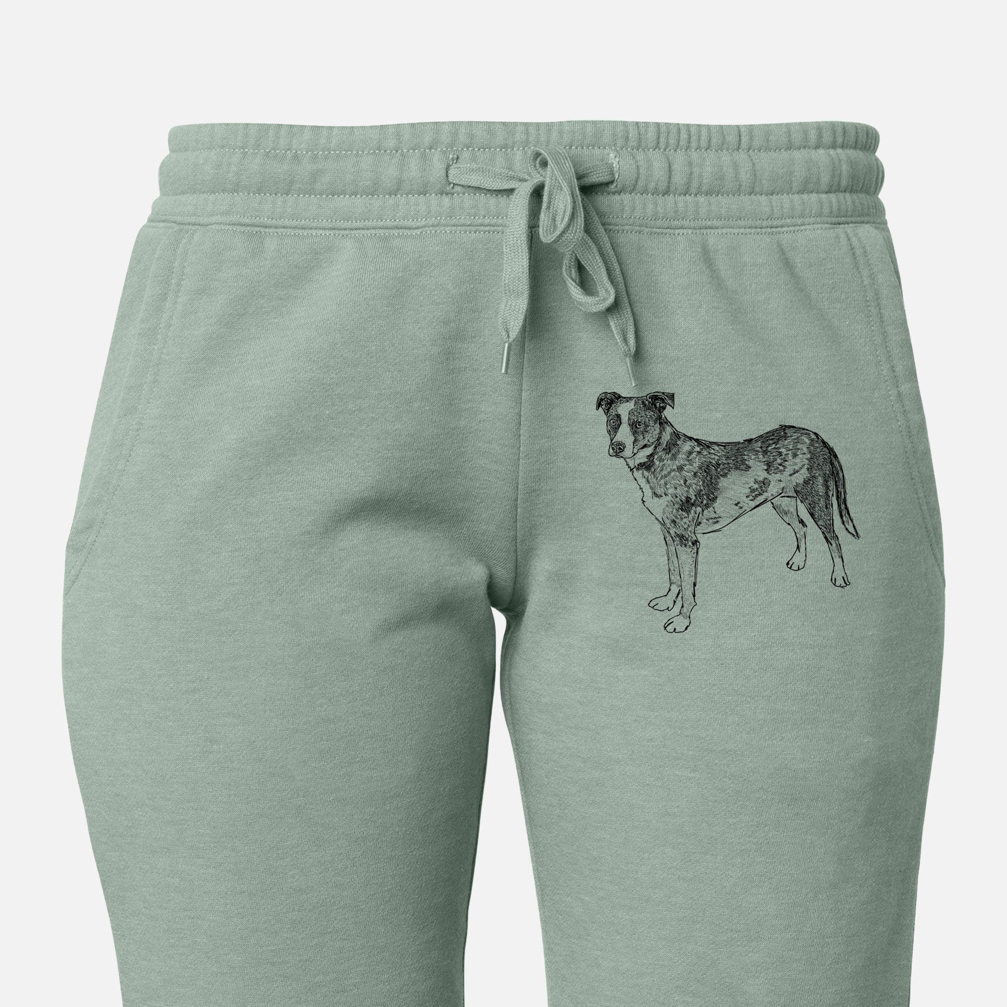 Doodled Carolina the Catahoula Cattle Dog Mix - Women's Cali Wave Joggers