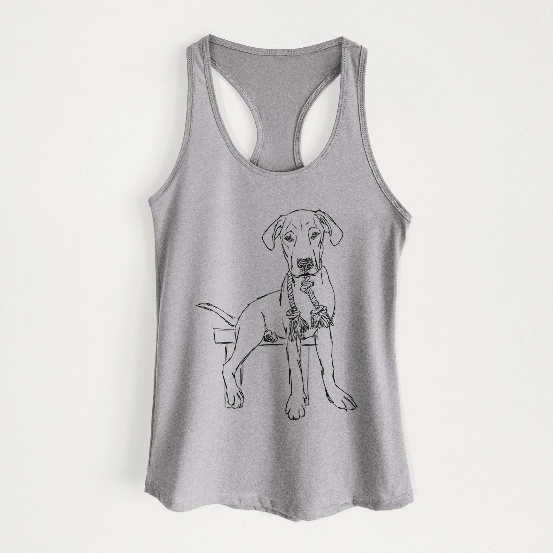 Doodled Carson the Mixed Breed - Women's Racerback Tanktop