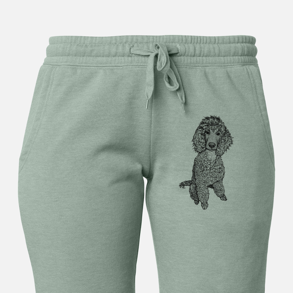 Doodled Casey the Standard Poodle - Women&#39;s Cali Wave Joggers