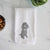 Doodled Casey the Standard Poodle Decorative Hand Towel