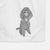 Doodled Casey the Standard Poodle Decorative Hand Towel