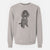 Doodled Casey the Standard Poodle - Unisex Pigment Dyed Crew Sweatshirt