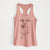 Doodled Cashie the Italian Greyhound - Women's Racerback Tanktop