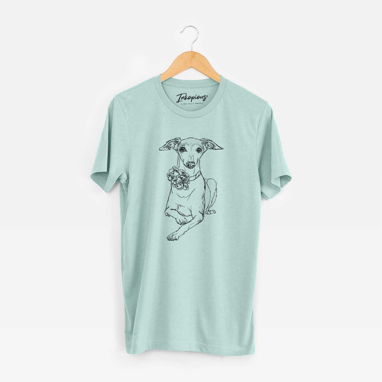 Doodled Cashie the Italian Greyhound - Unisex Crewneck