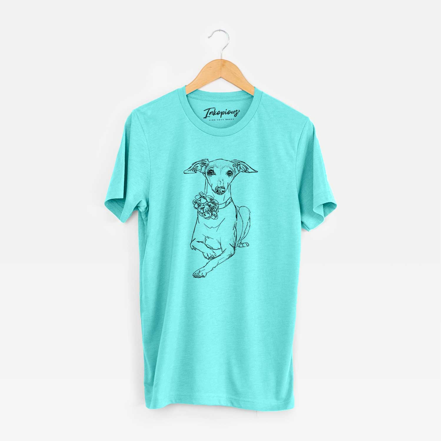 Doodled Cashie the Italian Greyhound - Unisex Crewneck