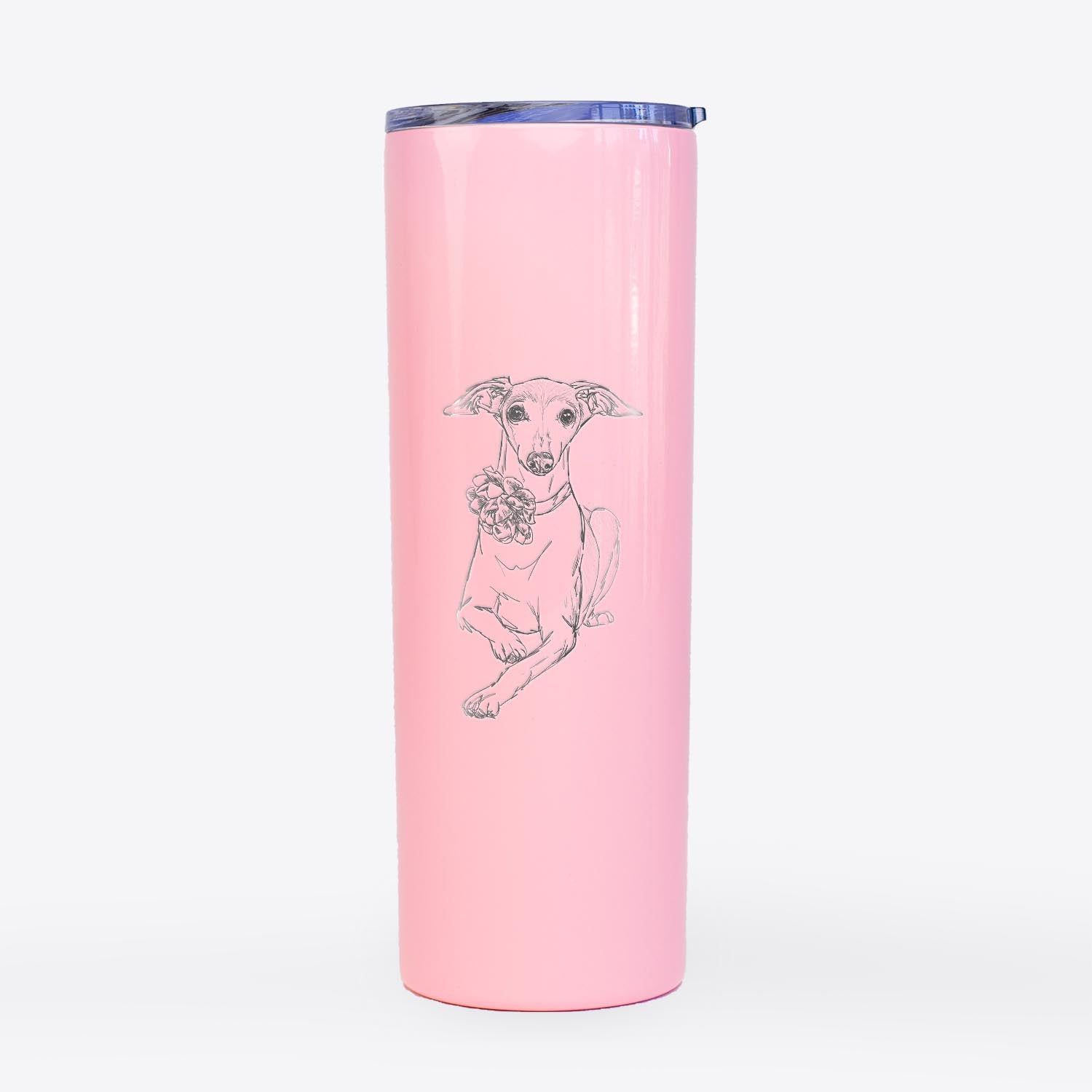 Doodled Cashie the Italian Greyhound - 20oz Skinny Tumbler