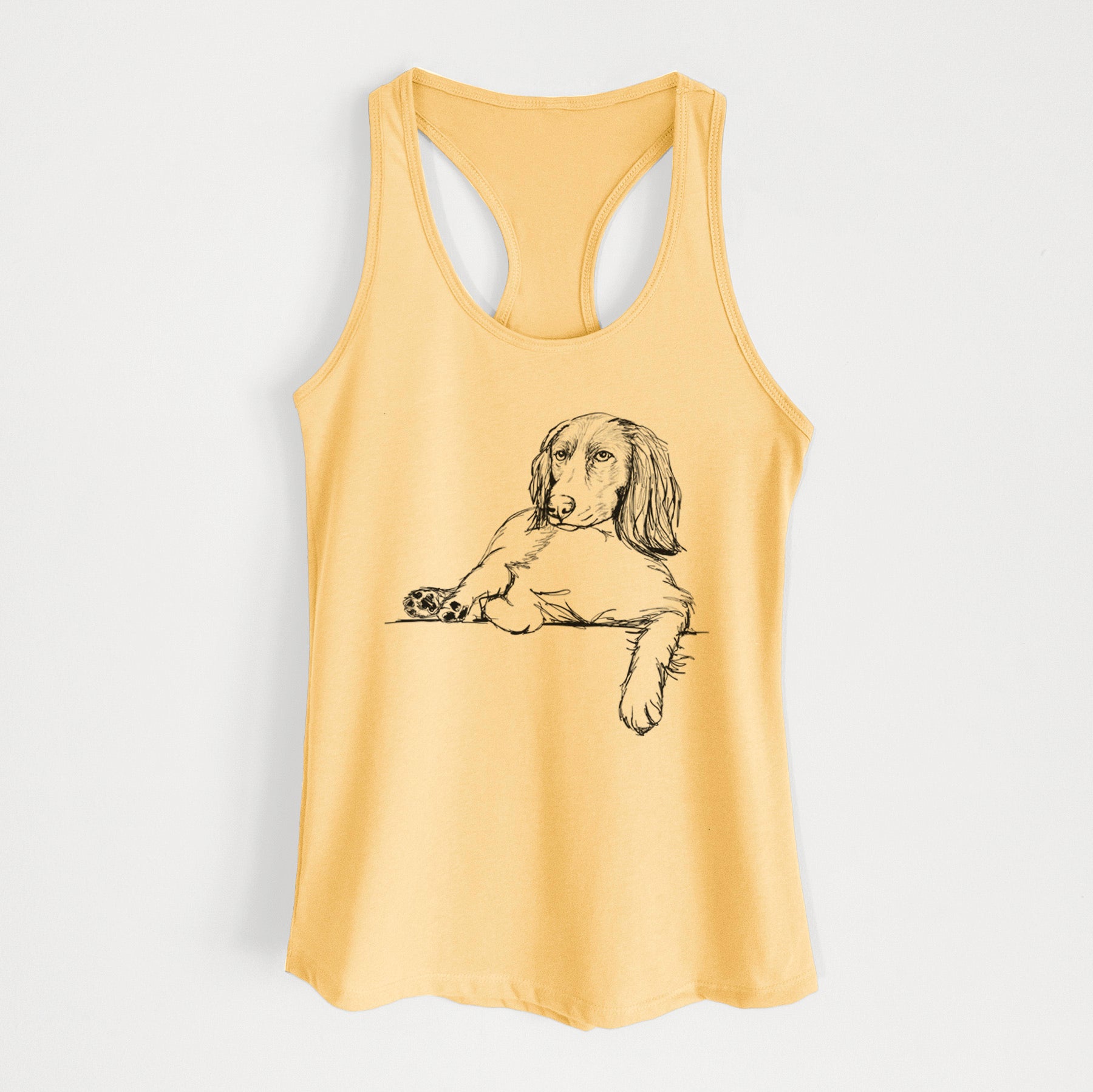 Doodled Chalupa Batman the Boykin Spaniel - Women's Racerback Tanktop