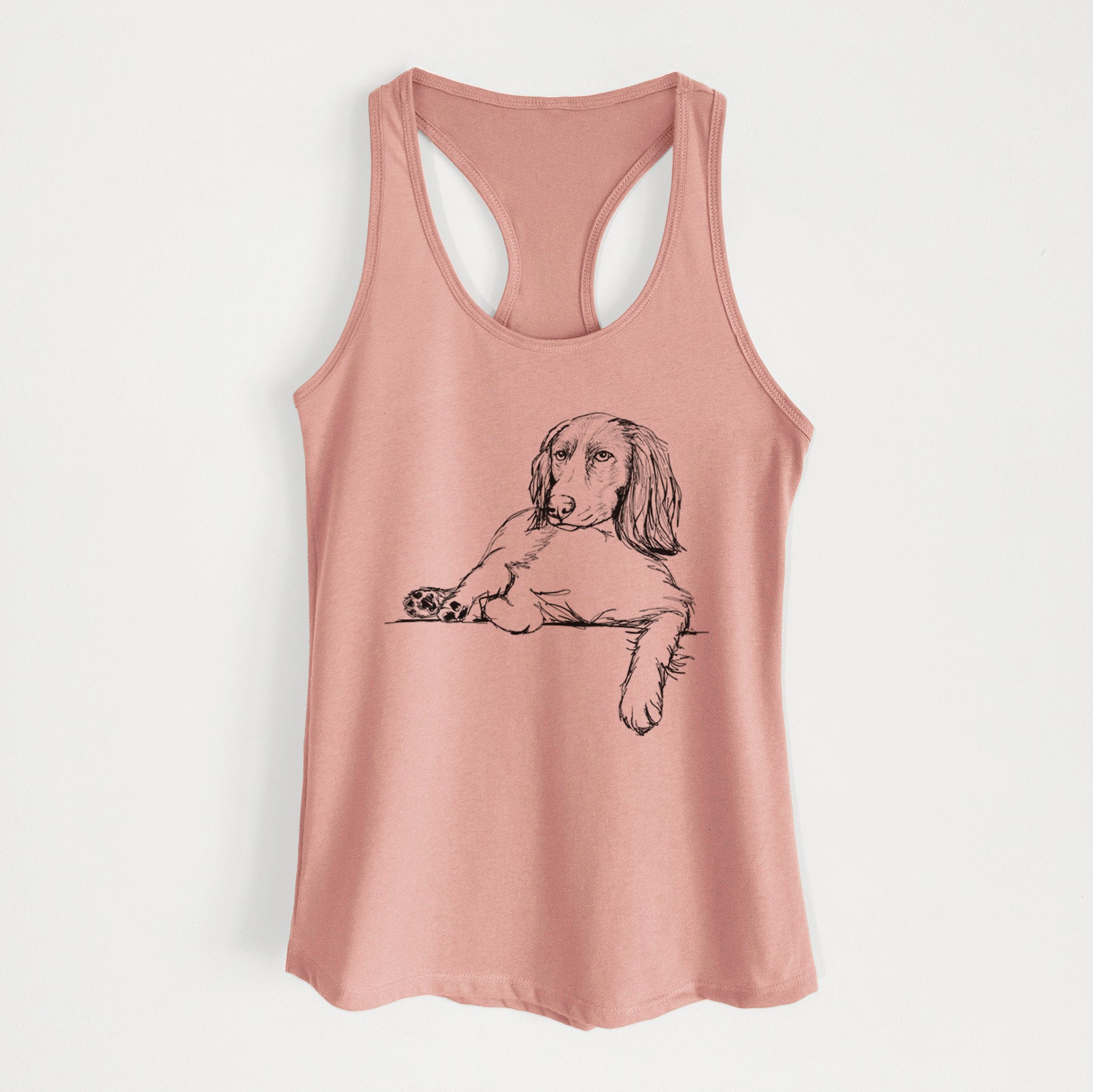 Doodled Chalupa Batman the Boykin Spaniel - Women's Racerback Tanktop