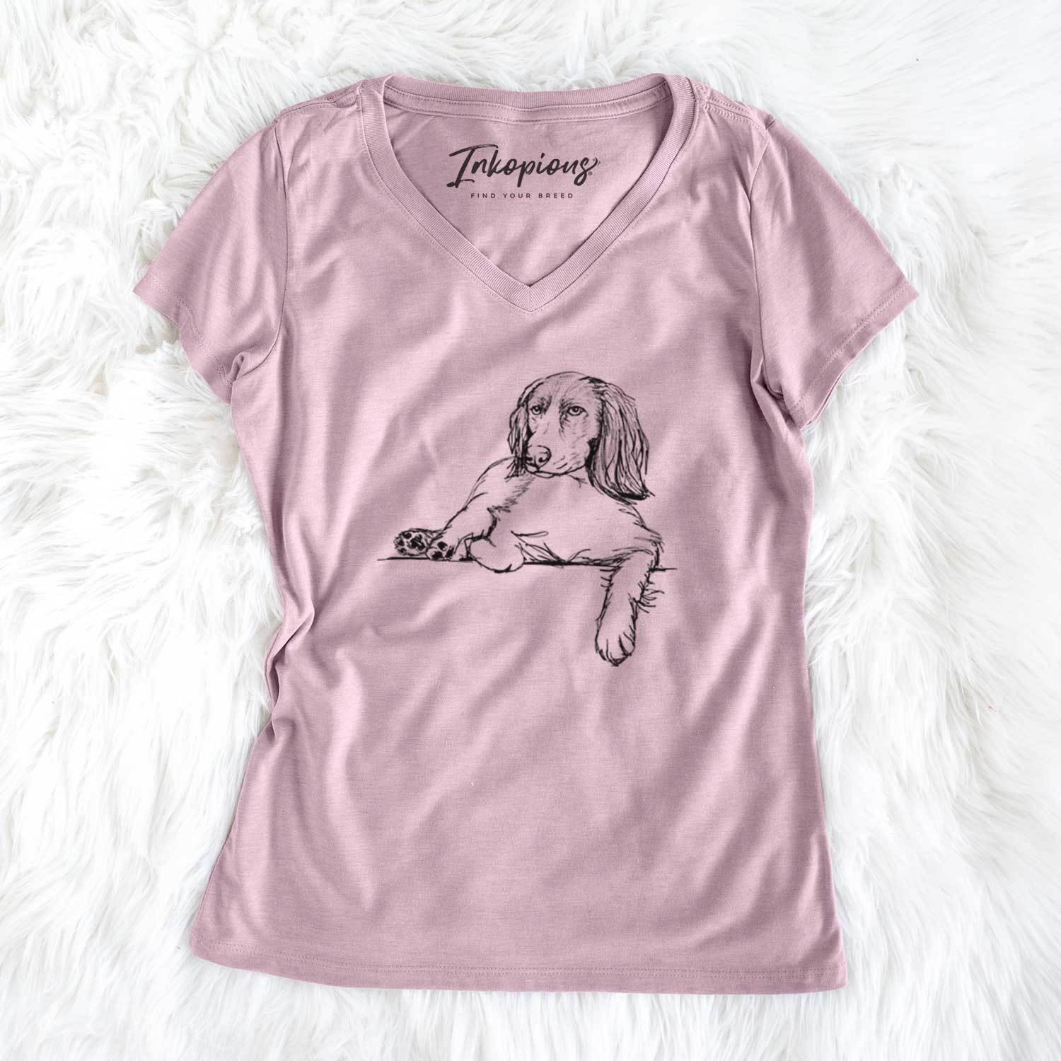 Doodled Chalupa Batman the Boykin Spaniel - Women's V-neck Shirt