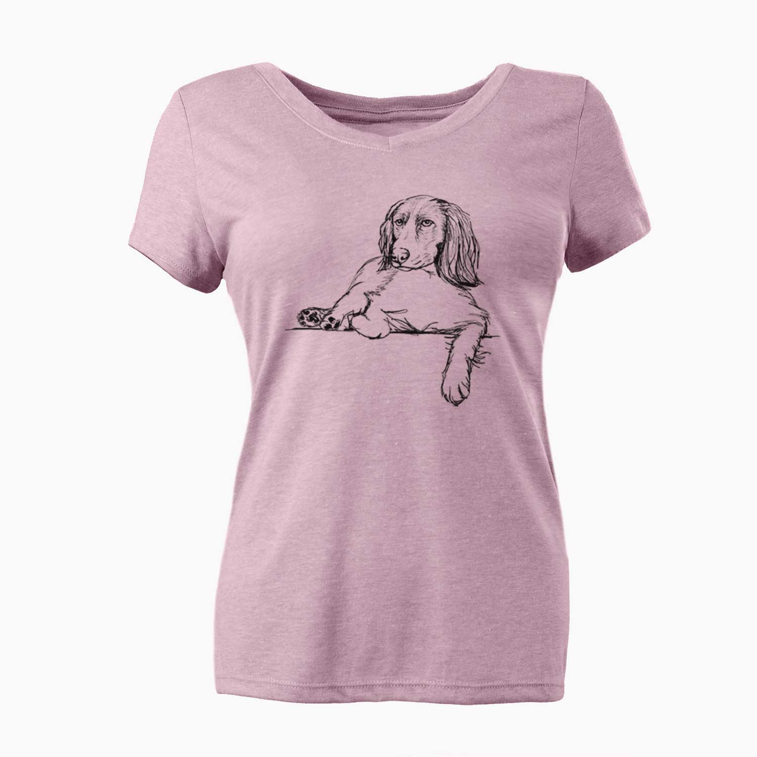 Doodled Chalupa Batman the Boykin Spaniel - Women's V-neck Shirt