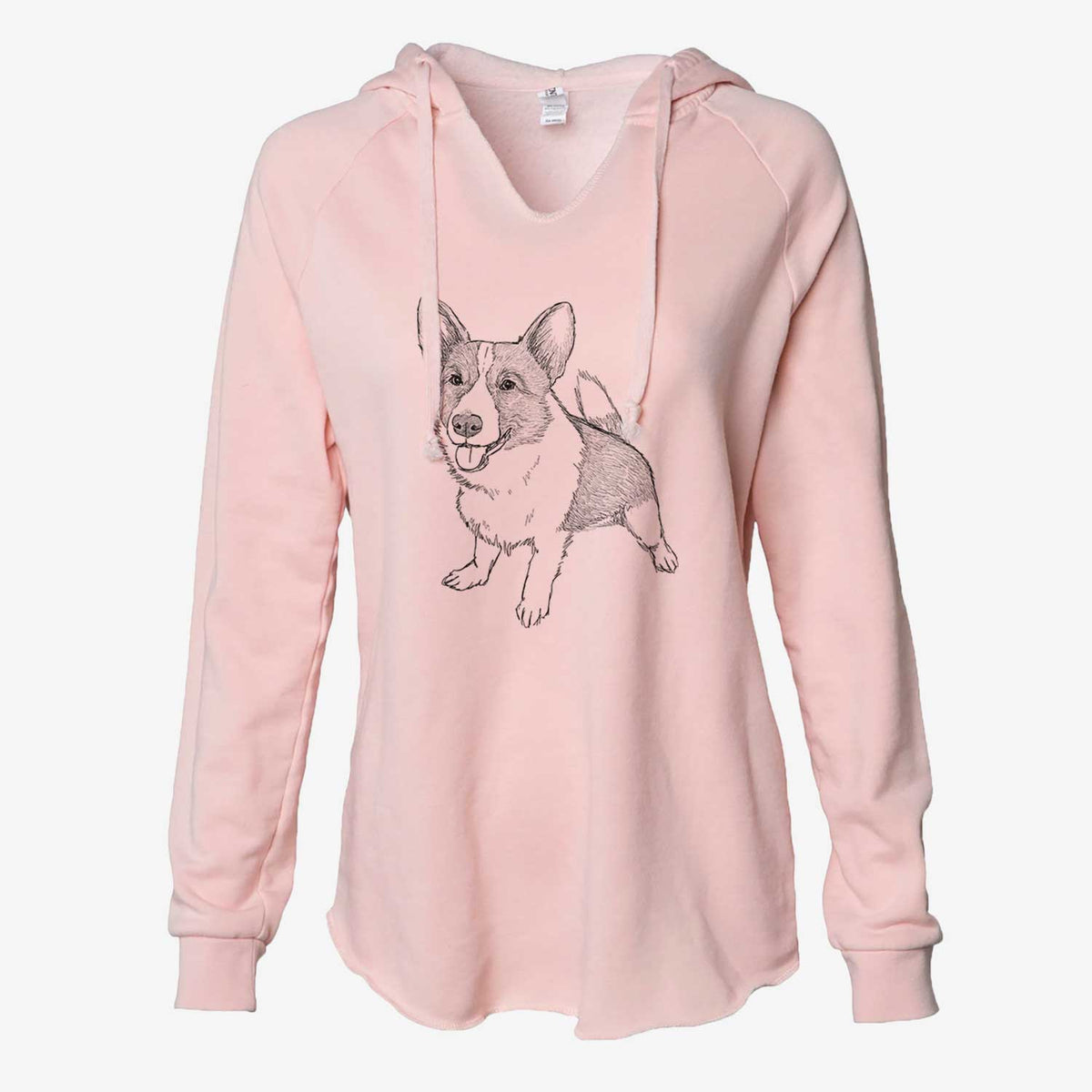 Doodled Chapito the Corgi - Cali Wave Hooded Sweatshirt