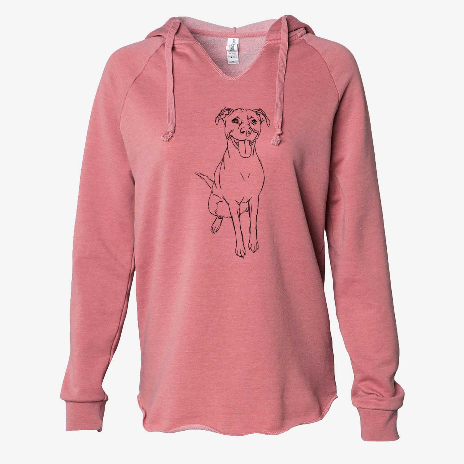 Doodled Charlee Girl the Yellow Lab - Cali Wave Hooded Sweatshirt