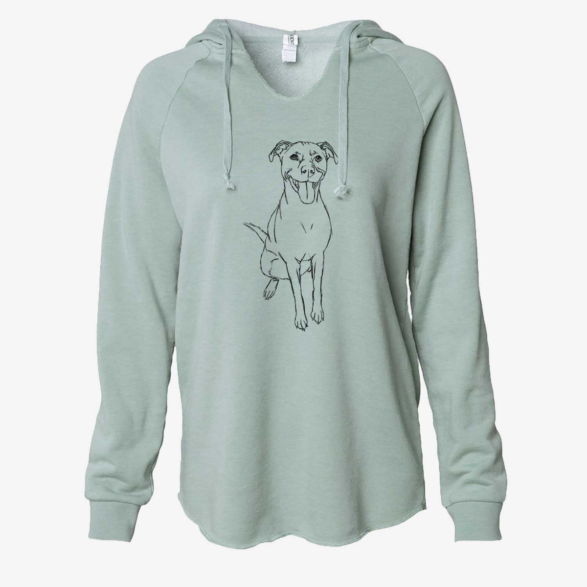 Doodled Charlee Girl the Yellow Lab - Cali Wave Hooded Sweatshirt