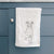 Doodled Charlee Girl the Yellow Lab Decorative Hand Towel