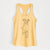 Doodled Charlee Girl the Yellow Lab - Women's Racerback Tanktop