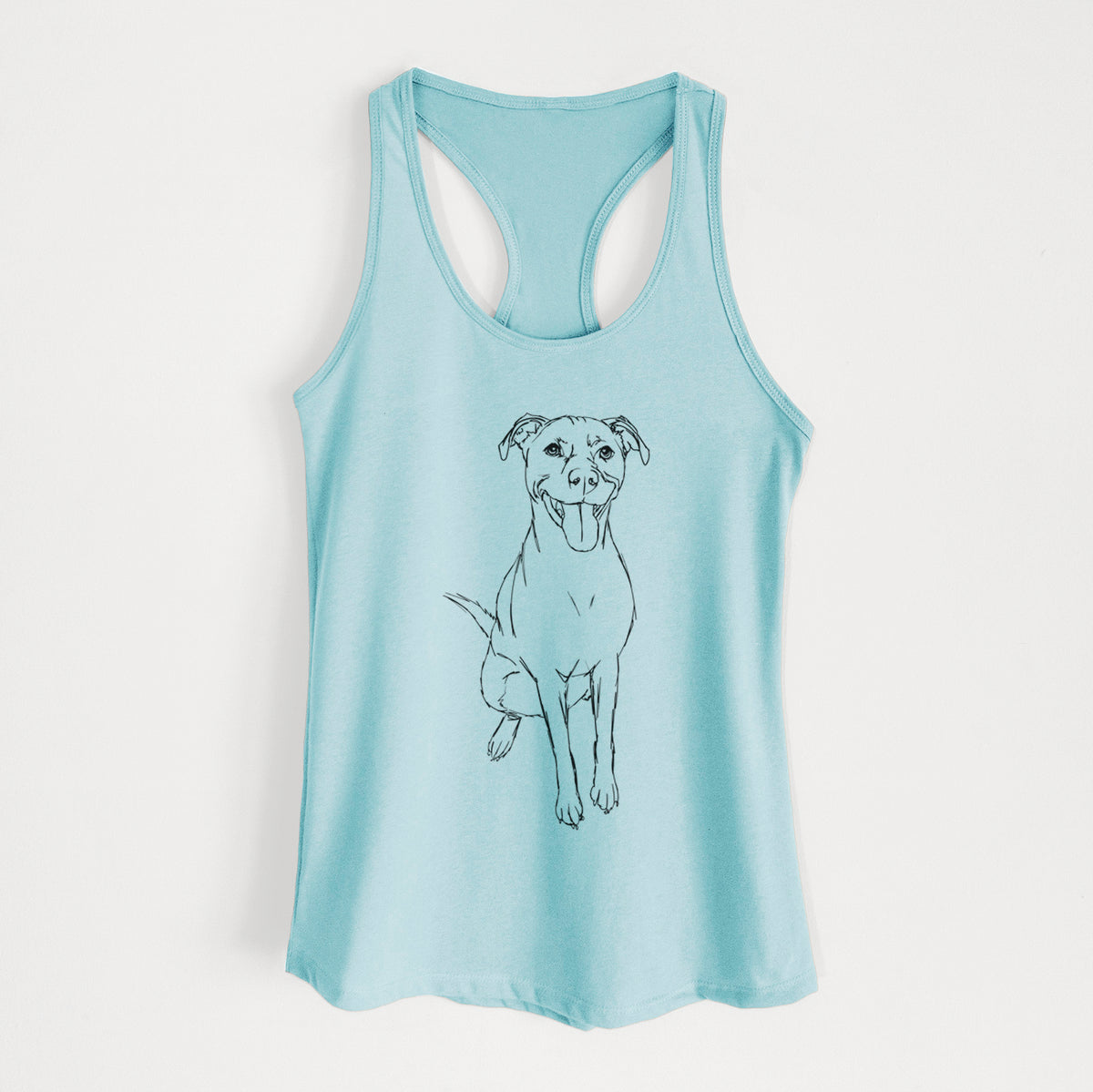 Doodled Charlee Girl the Yellow Lab - Women&#39;s Racerback Tanktop