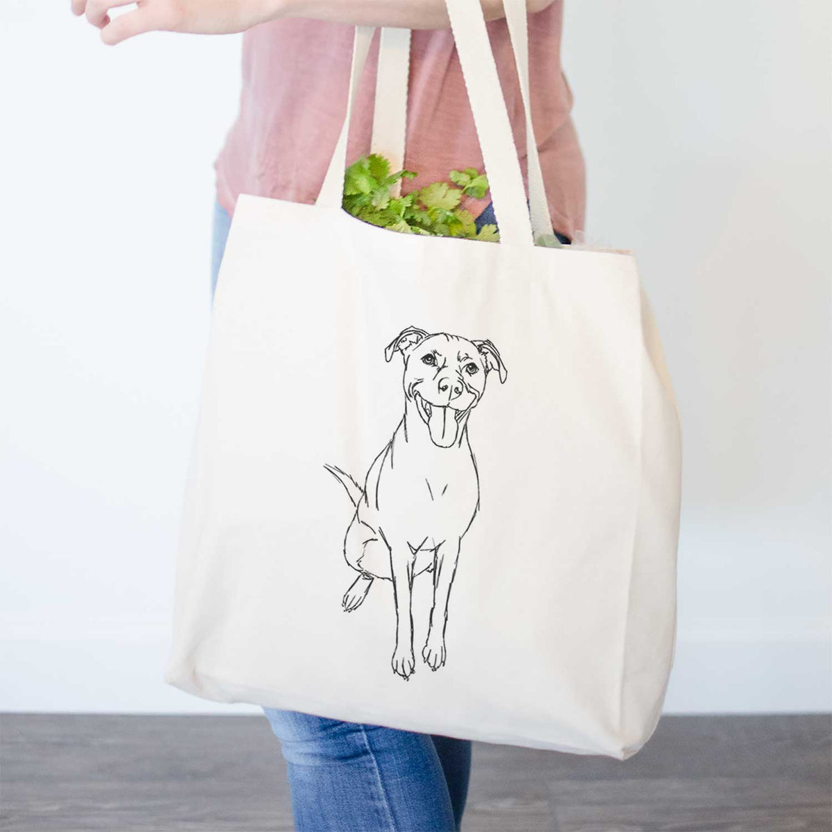 Doodled Charlee Girl the Yellow Lab - Tote Bag