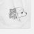 Doodled Charles the Pomchi Decorative Hand Towel