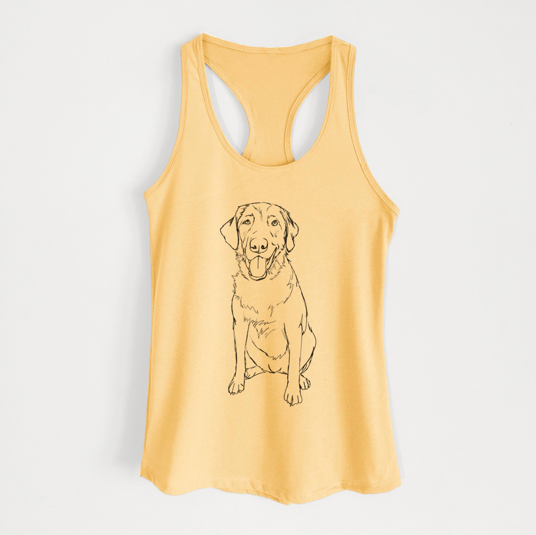 Doodled Charlie the Labrador Retriever - Women's Racerback Tanktop