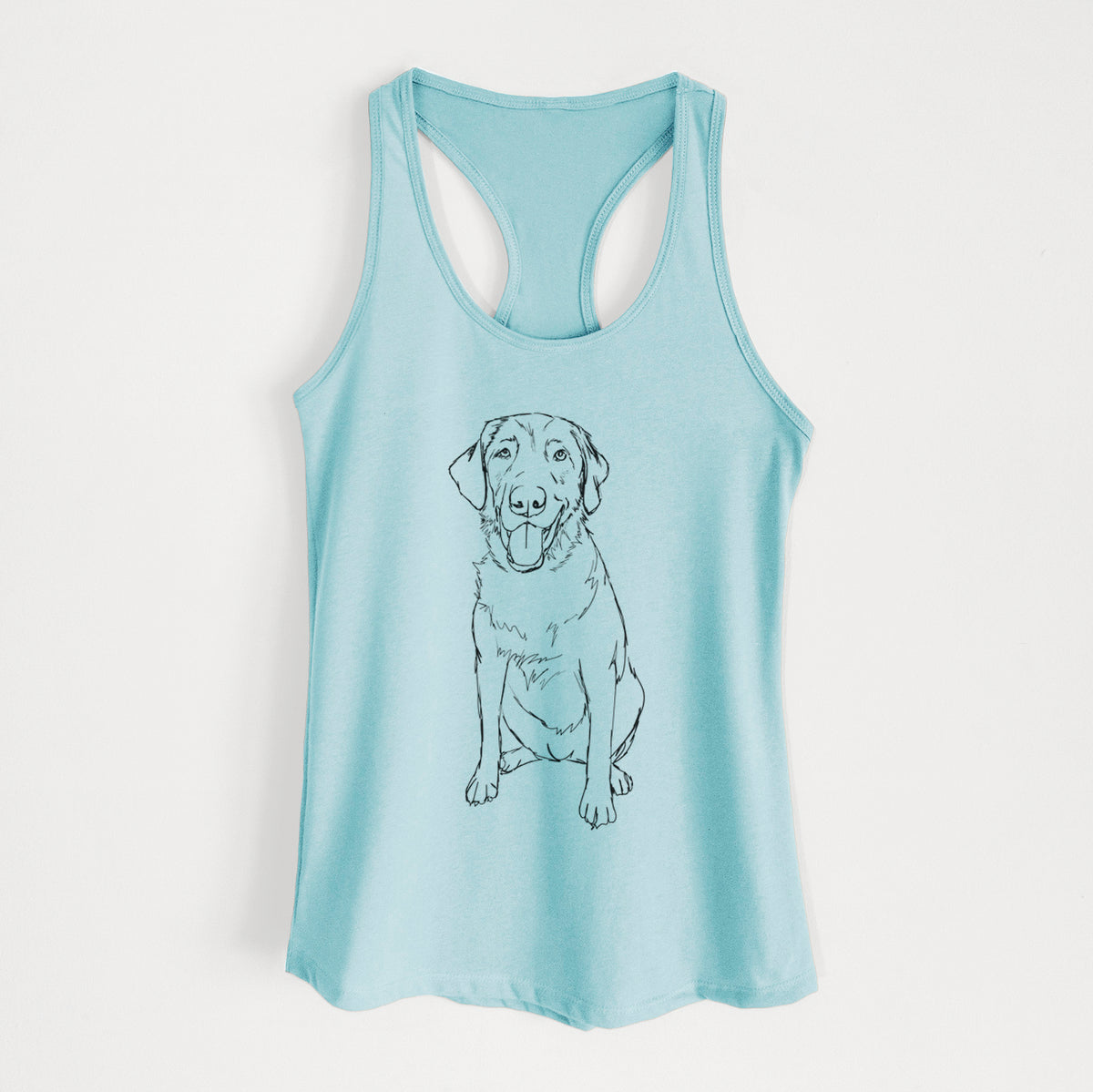 Doodled Charlie the Labrador Retriever - Women&#39;s Racerback Tanktop