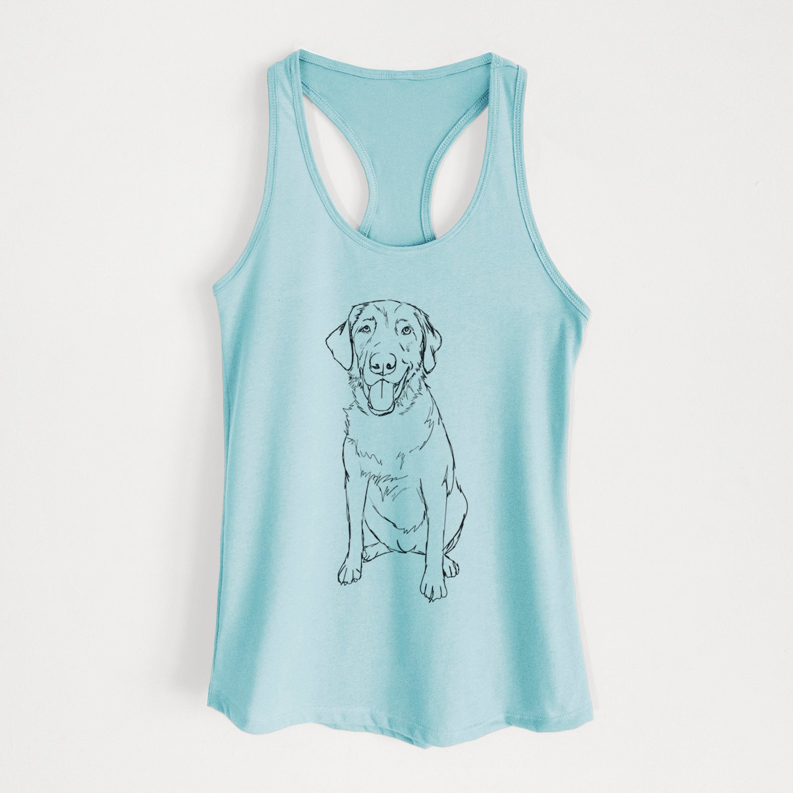 Doodled Charlie the Labrador Retriever - Women's Racerback Tanktop