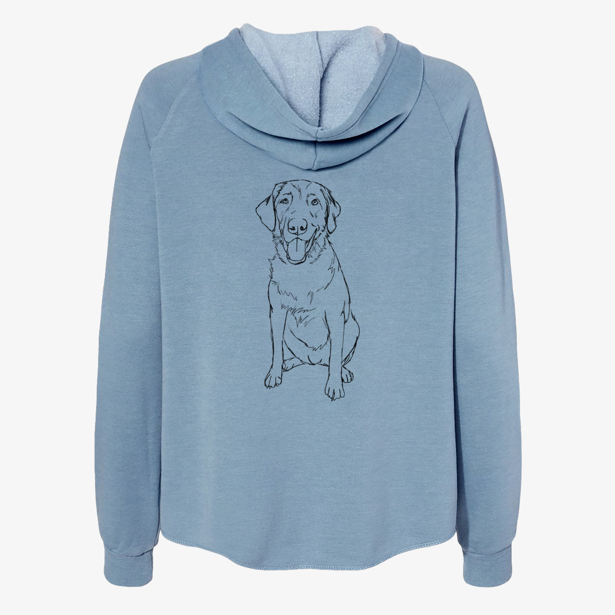 Doodled Charlie the Labrador Retriever - Women's Cali Wave Zip-Up Sweatshirt