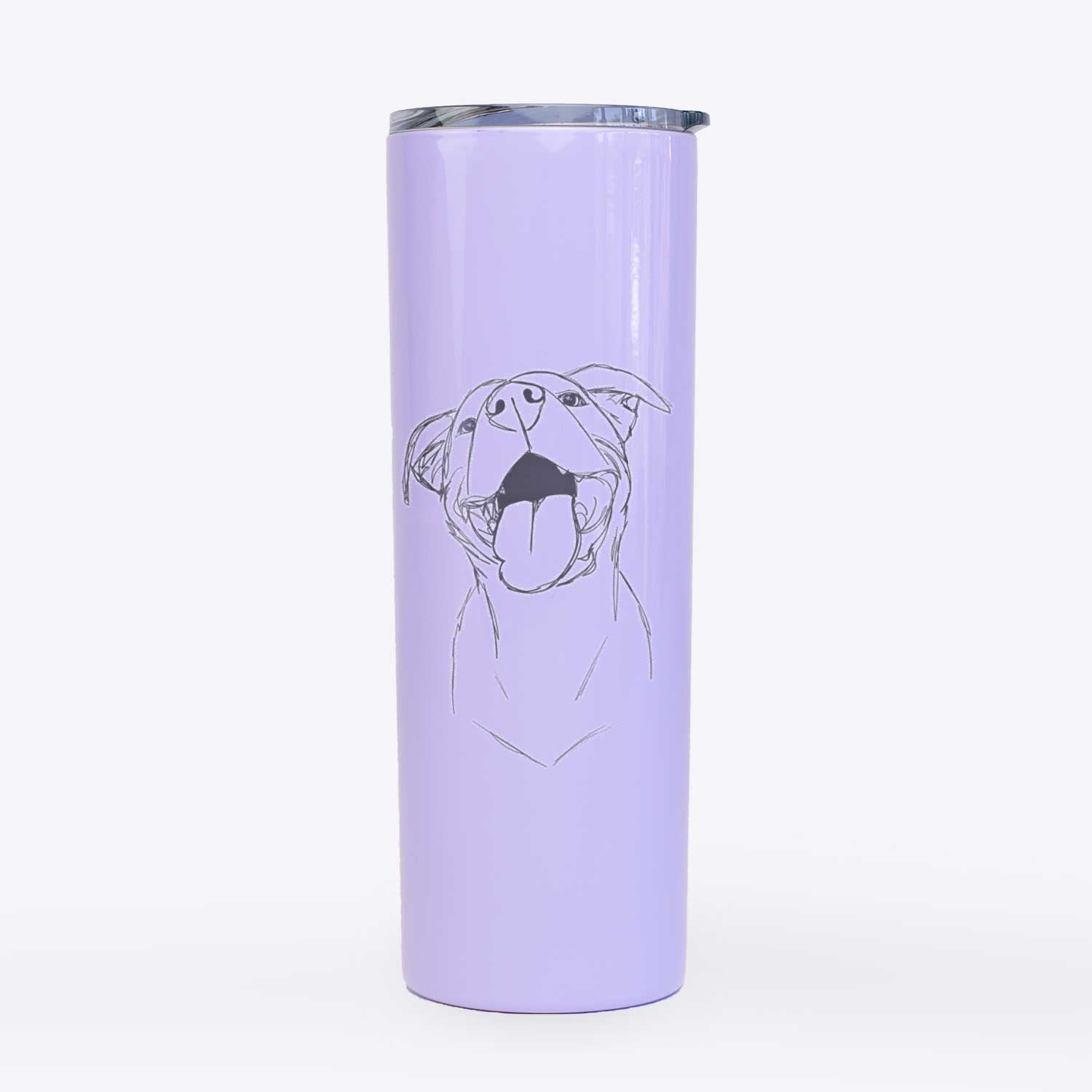 Doodled Charlie the American Staffordshire Catahoula Mix - 20oz Skinny Tumbler